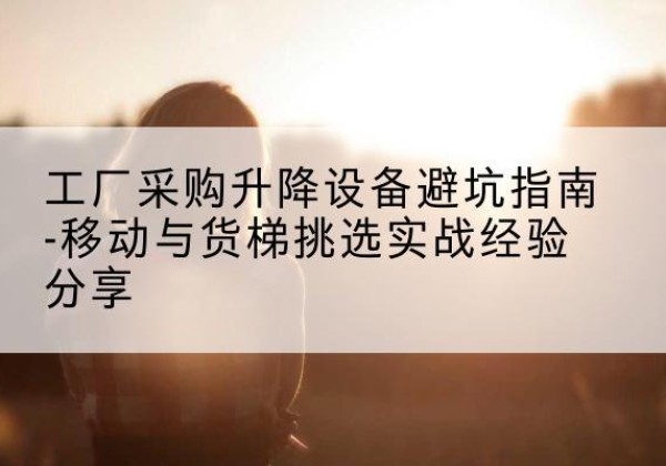 汉川移动式升降机怎么选-工厂采购升降设备避坑指南-移动与货梯挑选实战经验分享